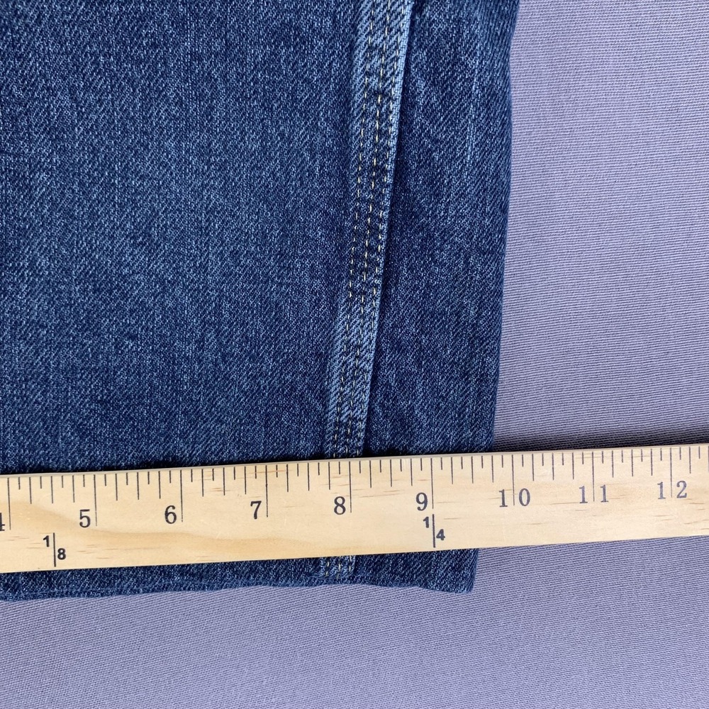 Wrangler Rugged Wear Jeans Mens 42x34 (Fits 40x28) Blue Carpenter Workwear Denim - Picture 13 of 14